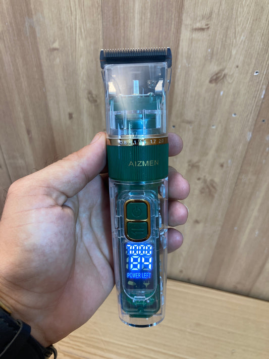 Lot Imported AIZMEN Transparent Digital Hair Clipper - Trimmer
