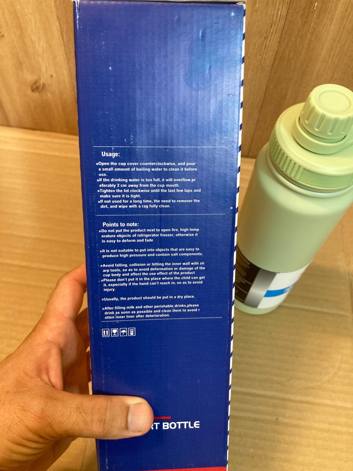 Vacuum Insulated Sports Bottle 800ml