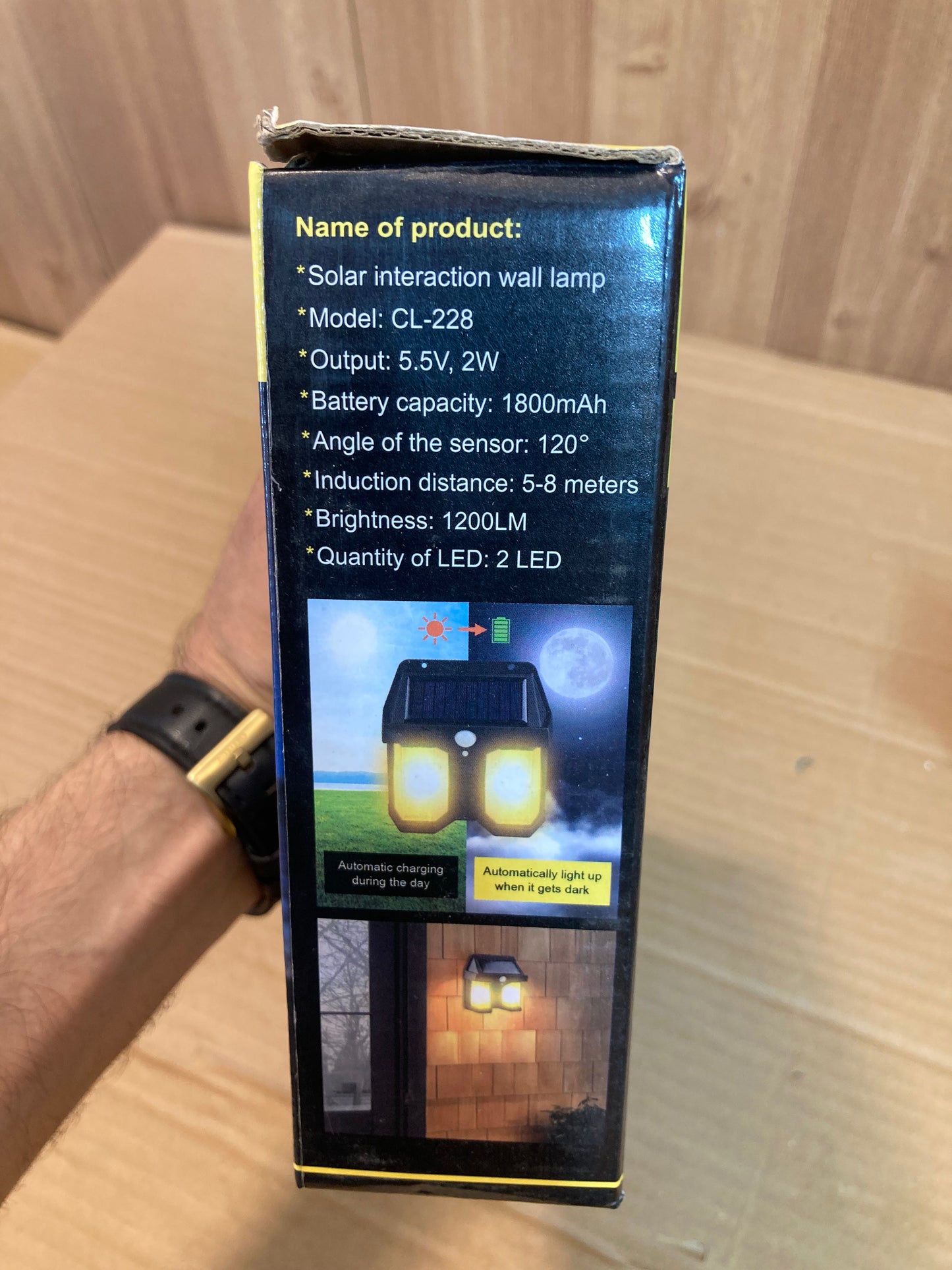 Solar Sensor Wall Lamp – Motion Activated Outdoor LED Light | Waterproof & Energy Saving