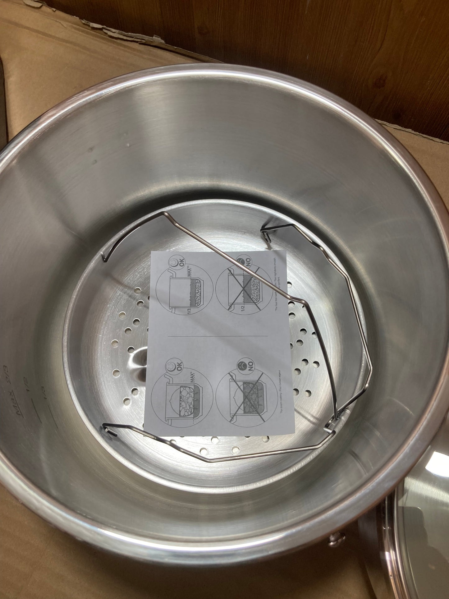 Lot Imported Happy Unique 4+6L Stainless Steel Pressure Cooker With Steamer