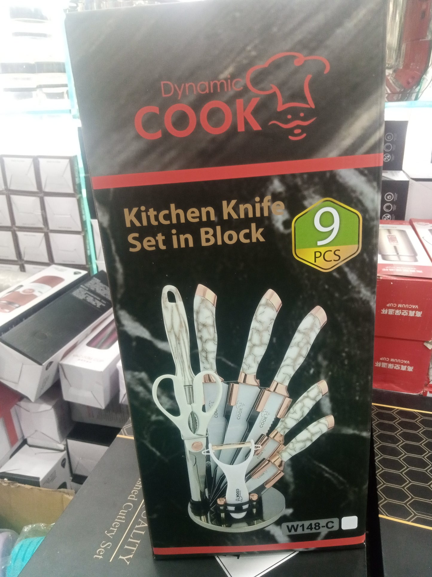 Imported Dynamic Cook Knife Set 9PCs