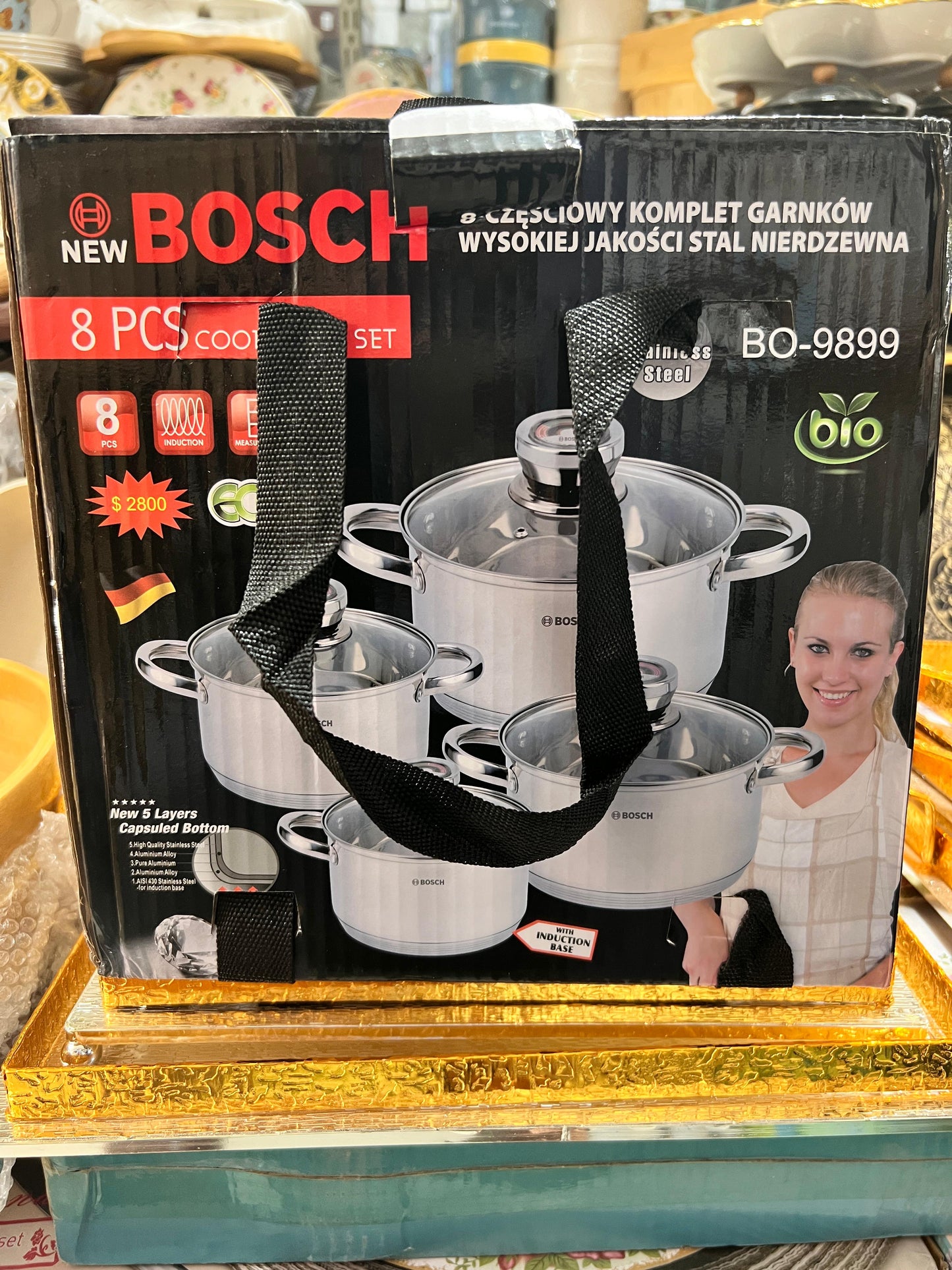 Lot Imported BOSCH Cookware Set 8PCs