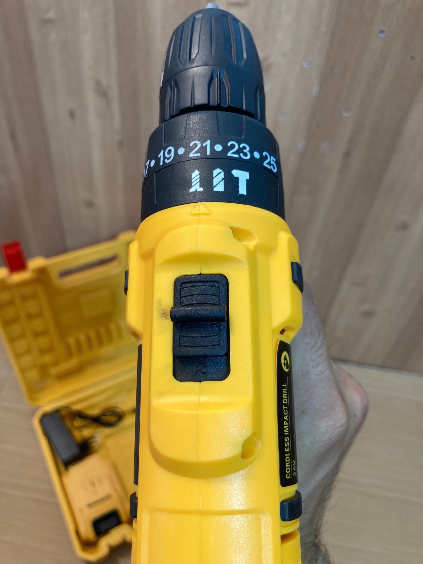 Tatnad Germany Craft Cordless Drill Machine with 36V Rechargeable Double Batteries