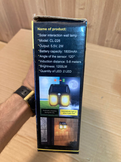 Solar Sensor Wall Lamp – Motion Activated Outdoor LED Light | Waterproof & Energy Saving