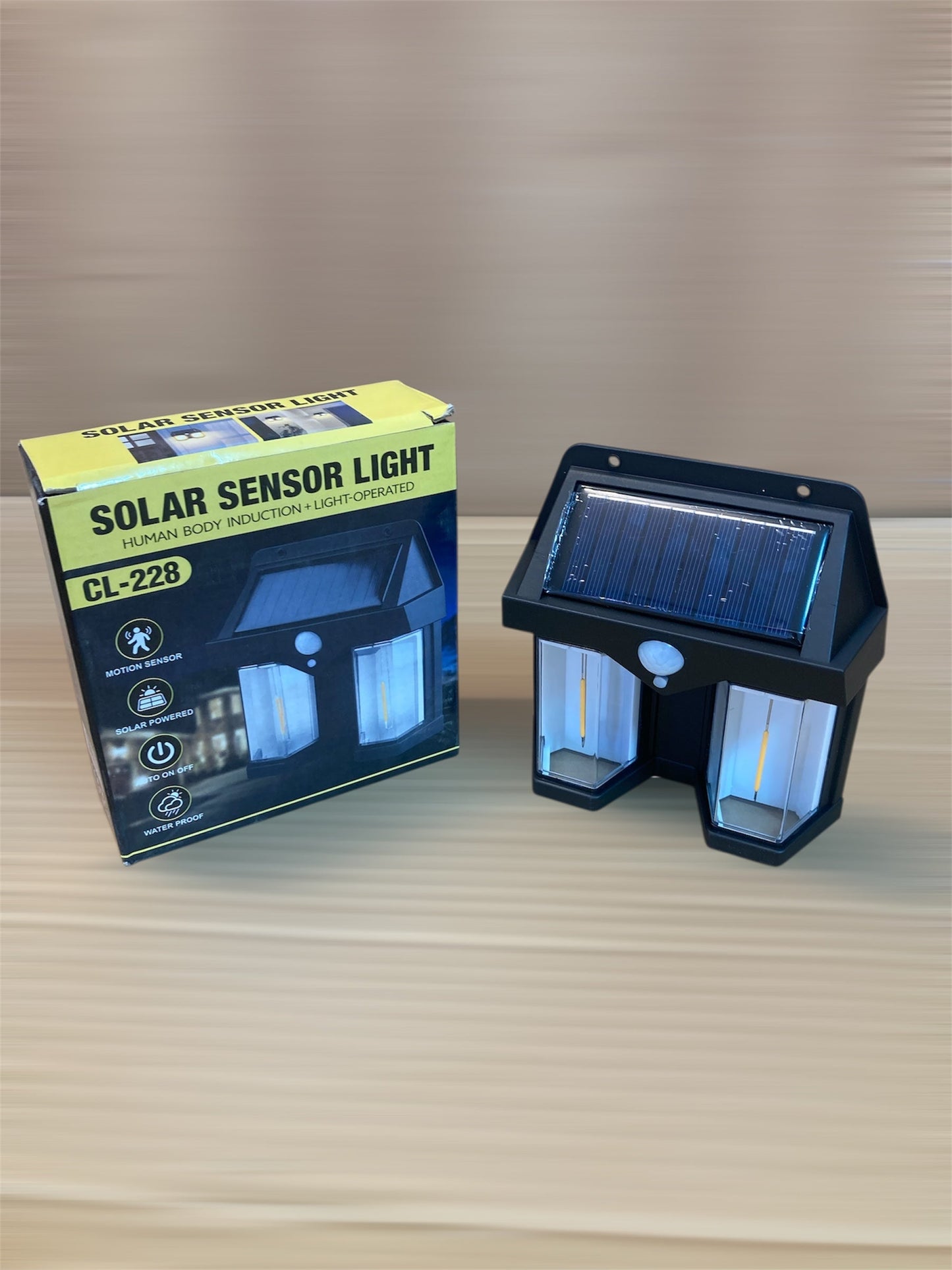 Solar Sensor Wall Lamp – Motion Activated Outdoor LED Light | Waterproof & Energy Saving