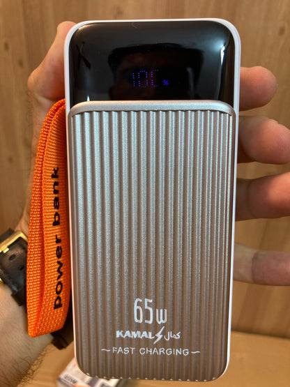 Kamal 65W Super Fast 2Built-in Cables Charging Power Bank 30,000mAh KPB-034