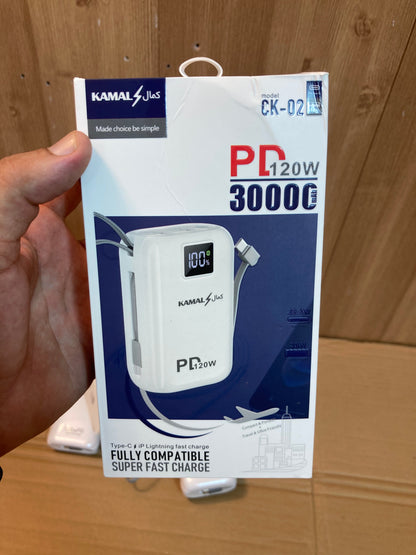 Kamal Ultra Compact Fast Charging Power Bank 120W