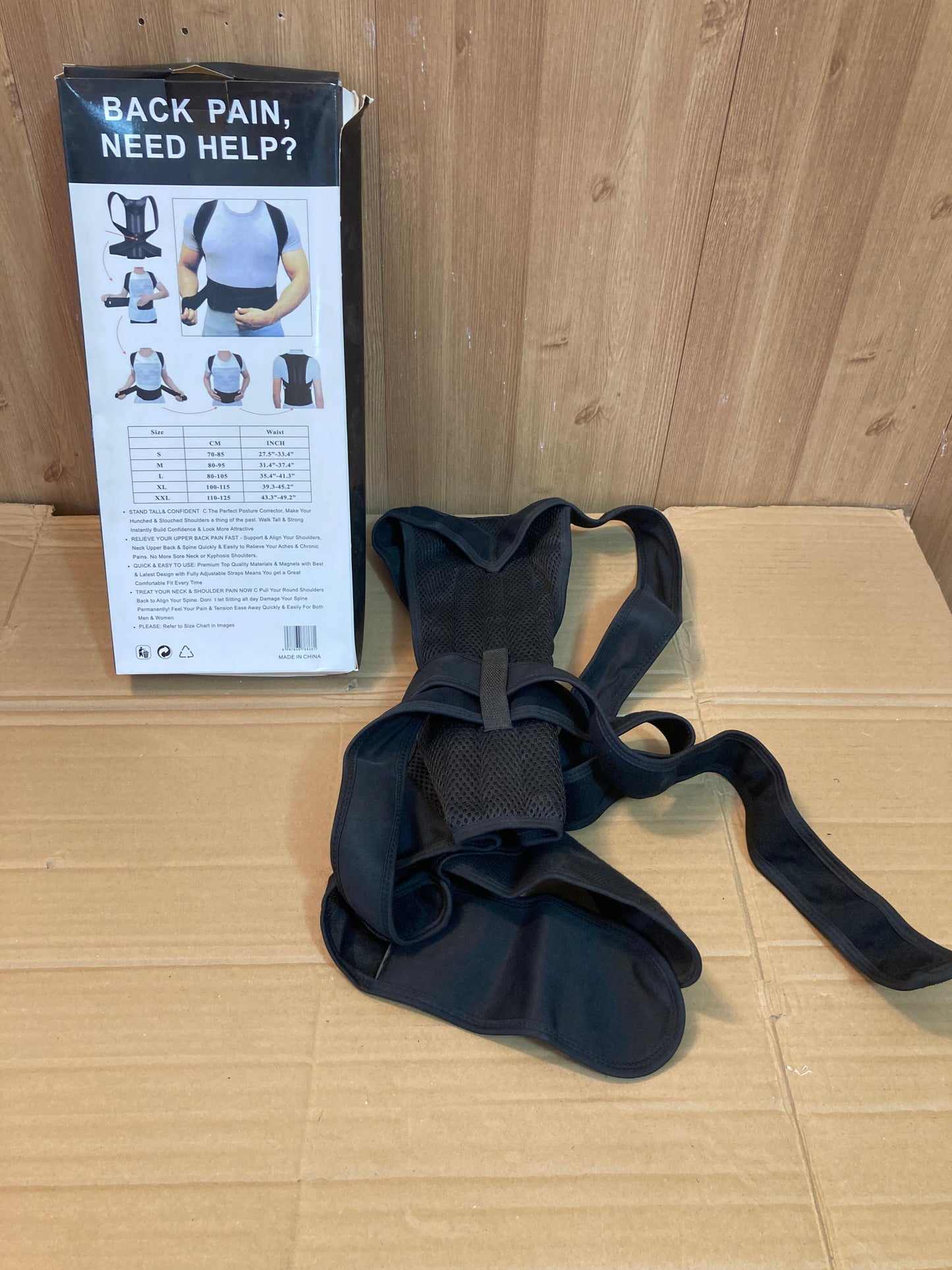 Adjustable Back & Spine Support For Pain Relief | Shoulder & Backbone Support Belt