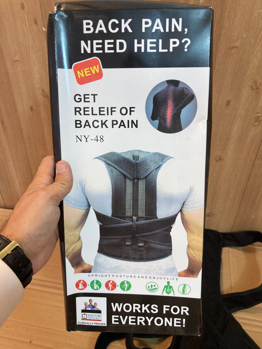Adjustable Back & Spine Support For Pain Relief | Shoulder & Backbone Support Belt