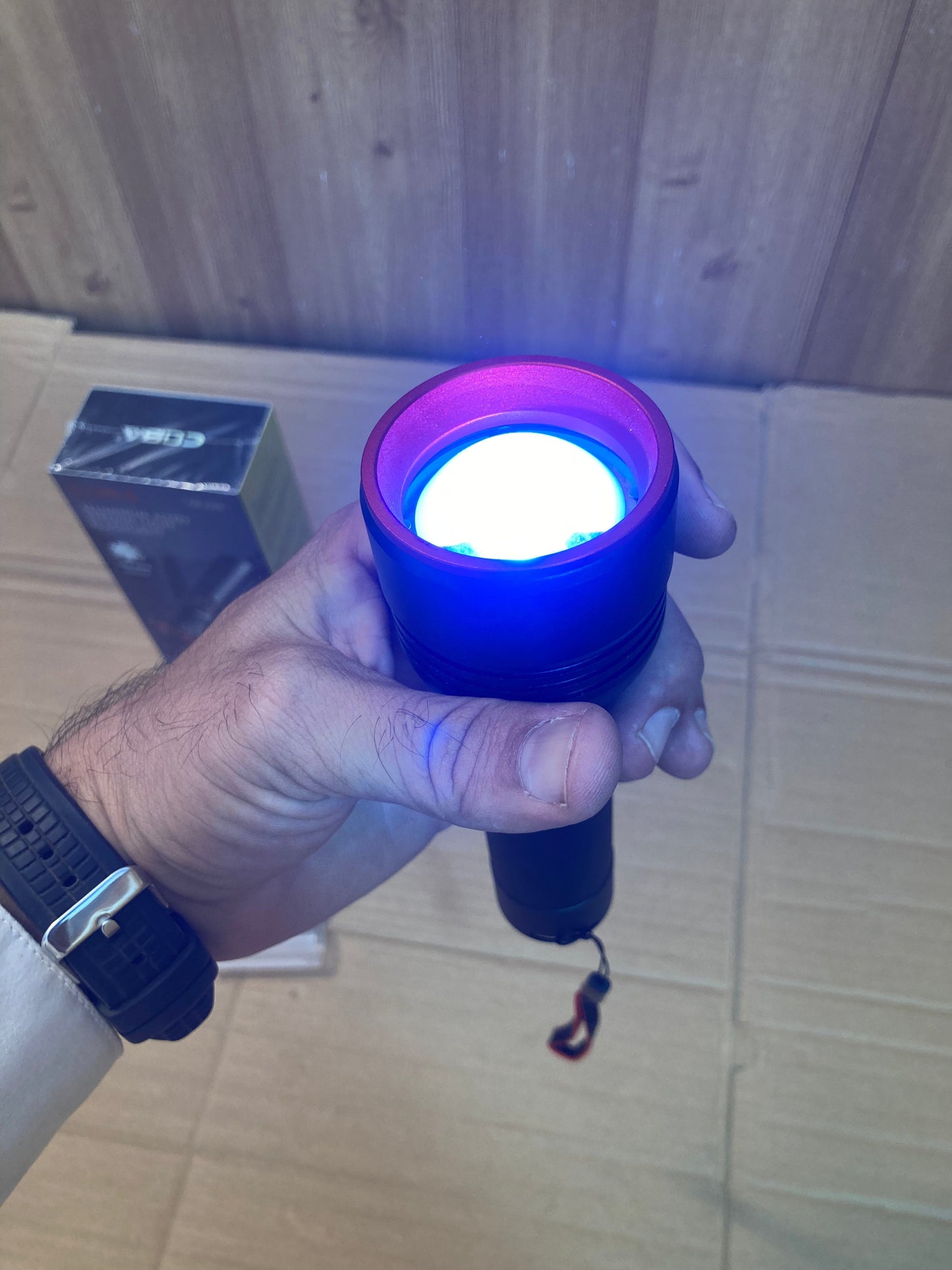 COBA Rechargeable Led Flashlight/Torch CB-2208