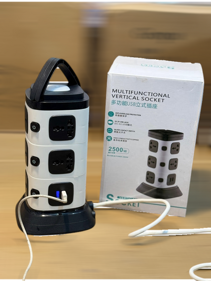 Multiple Functions Power Socket Extension 2500W