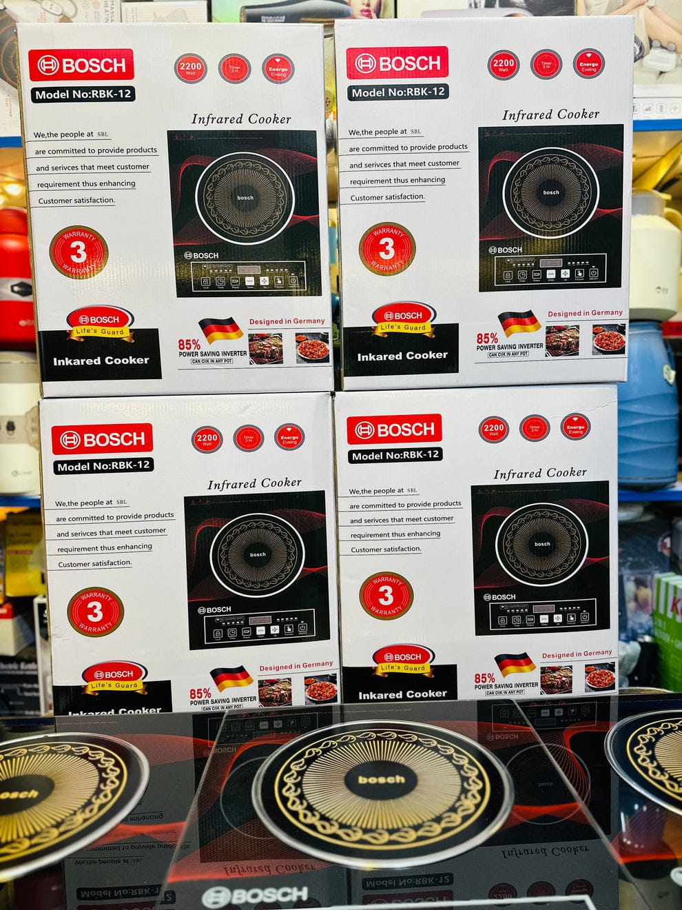 Bosch RBK-12 Infrared Cooker – 2200W High Power Electric Stove with Touch Control & Energy Saving Technology