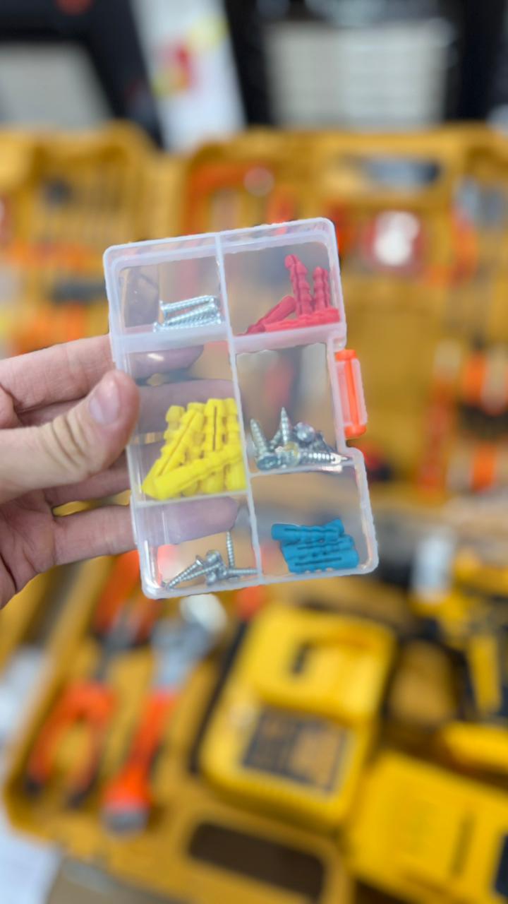 DEWALT 48V Power Drill Kit | 56 Accessories + 2 Rechargeable Lithium Batteries