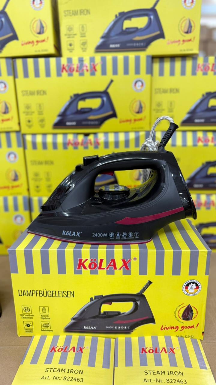 Kolax German-Made Steam Iron: Effortless Wrinkle-Free Clothing"
