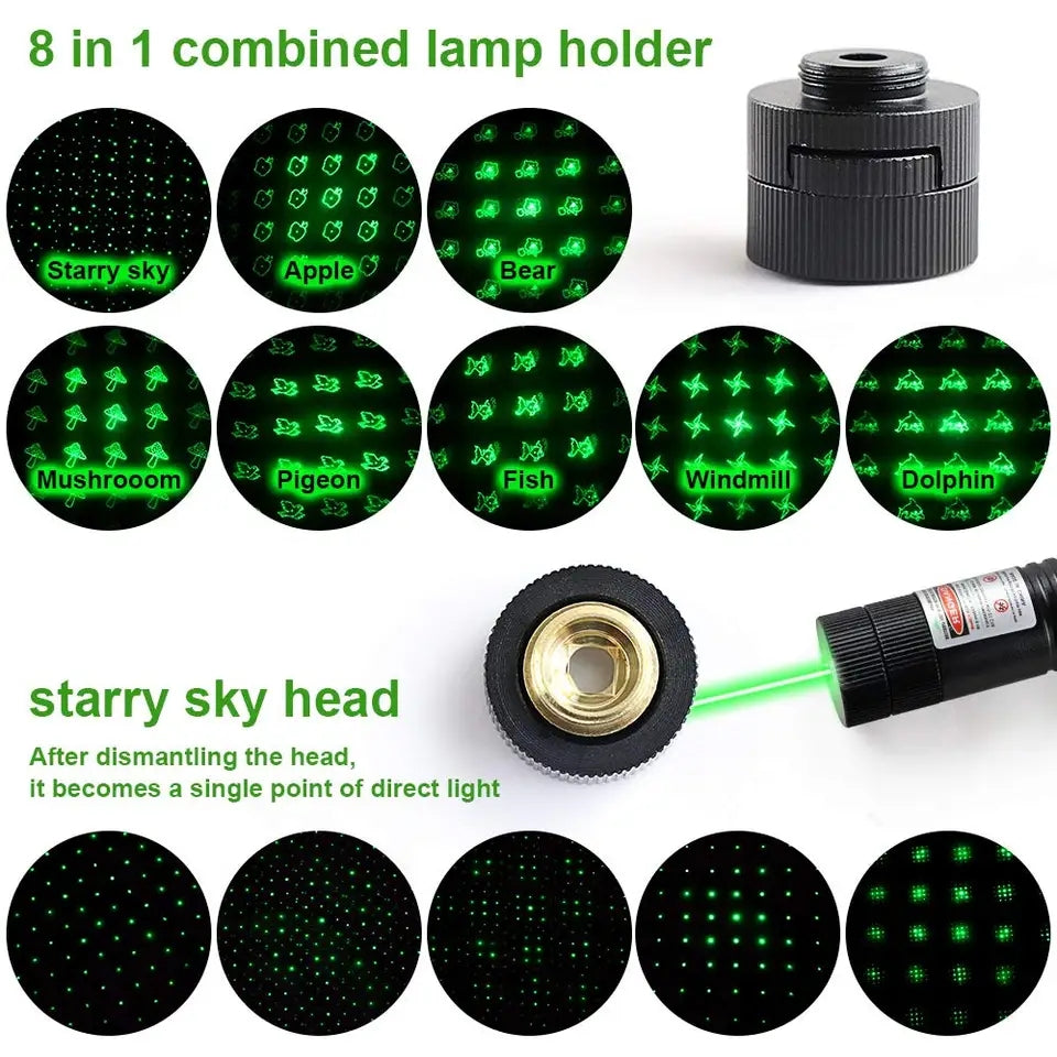 Rechargeable Zoomable Laser Pointer 1km Estimated Range