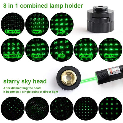 Rechargeable Zoomable Laser Pointer 1km Estimated Range