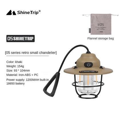 New Outdoor Ultra Long Life Rechargeable Camping Light