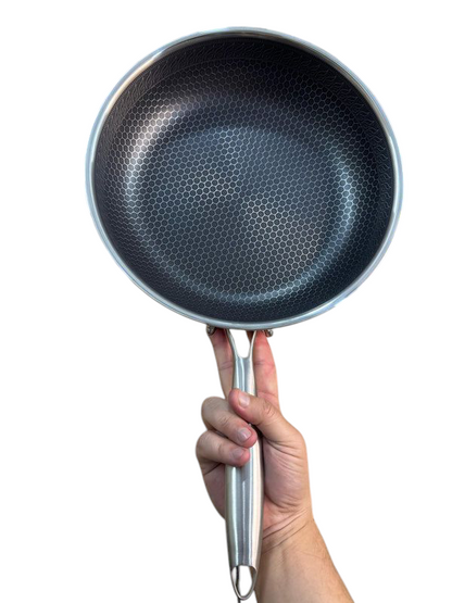 Lot Imported Double Laser Coated HoneyComb Flat Pan With Lid